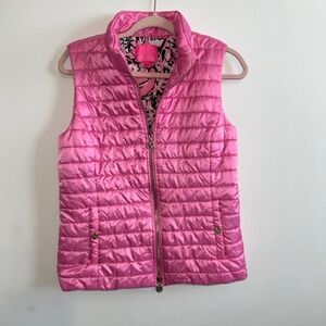 Lilly Pulitzer Elyn Puffer Vest 60th Anniversary Print